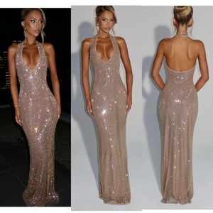 STARLA MAXI DRESS - GOLD